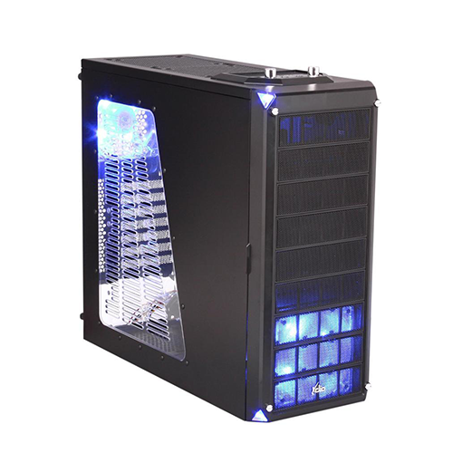 ქეისი - Everest Xclio NightHawk - 2×120 Fan Blue + 2×180 Fan Blue