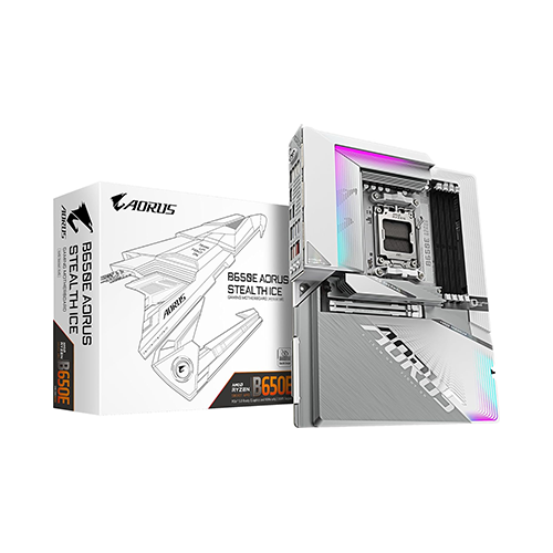 დედაბარათი - Gigabyte Aorus B650E Stealth Ice Wi-Fi DDR5