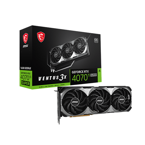 ვიდეობარათი - Msi Ventus 3X RTX 4070 Ti 16 GB Super Oc