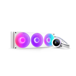პროცესორის წყლის გაგრილება - NZXT Kraken Plus V2 360 mm ARGB White
