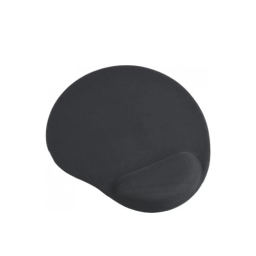 მაუსპადი - Gembird MP-GEL-BK Gel Mouse Pad with Wrist Support Black - 24x22 სმ