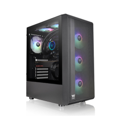 Case - Thermaltake S200 TG ARGB Black - 3×120 Fan ARGB