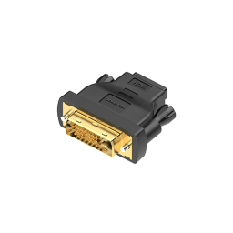 გადამყვანი - DVI-D (24+1) Male to HDMI Female Adapter Black Vention