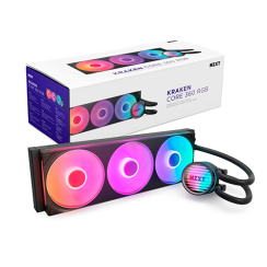 პროცესორის წყლის გაგრილება - NZXT Kraken Core 360 mm ARGB Black