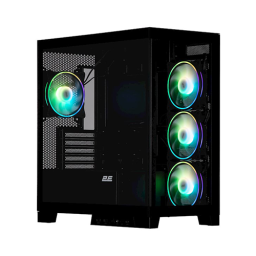 ქეისი - 2E Gaming Fantom GK701 Black - 4x120 Fan ARGB