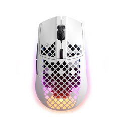 უკაბელო ტენვადი Bluetooth მაუსი - SteelSeries Aerox 3 (2022) RGB Snow White Rechargeable WL BT