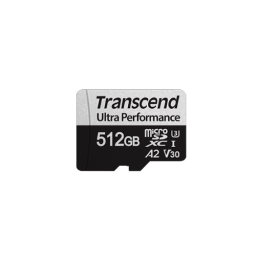 მეხსიერება - Micro SD Card Transcend 512 GB Ultra Performance V30 4K + Adapter