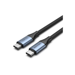 Type-C To Type-C Braided UBS 4.0 Grey Aluminum Alloy Type 240W 1მ