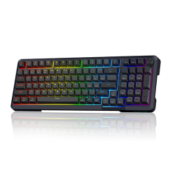 უკაბელო ტენვადი მექანიკური კლავიატურა - Redragon K688GB RGB Pro Linear Switch Black WL BT