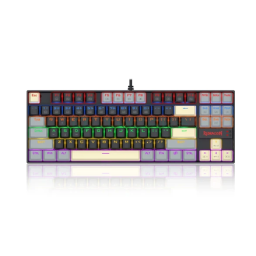 მექანიკური კლავიატურა - Redragon Kumara K552LGY-R Red Switch Black-Gray-Yellow