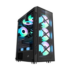ქეისი - 1ST Player Firebase XP-G - 4x120 Fan RGB