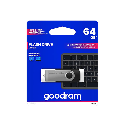 ფლეშ მეხსიერება - Goodram UTS3-0640K0R11 64 GB USB 3.2 Silver
