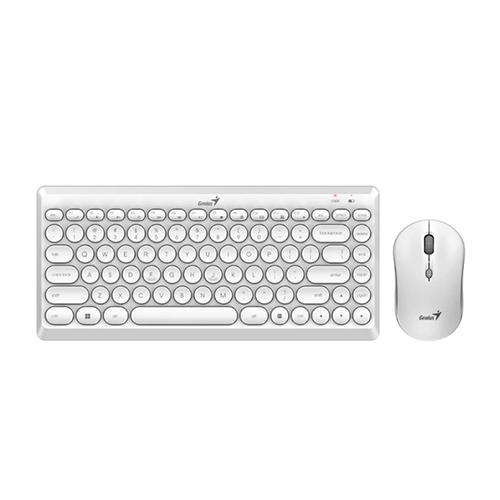 კომბო - უკაბელო კლავიატურა + მაუსი - Genius LuxeMate Q8000 Slim White