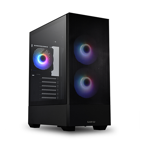 ქეისი - Lian Li LanCool 205M Mesh Black - 1x120 Fan + 2x120 Fan ARGB