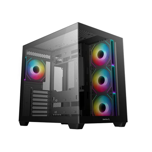 ქეისი - Deep Cool CG530 4F Black - 4x120 Fan ARGB