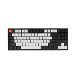 მექანიკური კლავიატურა - Keychron C1 87 Key Gateron Blue Switch RGB Black-White