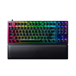 მექანიკური კლავიატურა - Razer Huntsman V2 TKL RGB 87key USB Black Purple Switch RU