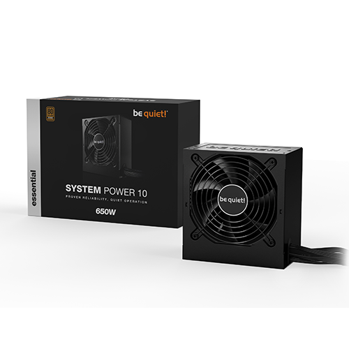 კვების ბლოკი - Be Quiet BN328 System Power 10 650 Watt 80 Plus Bronze