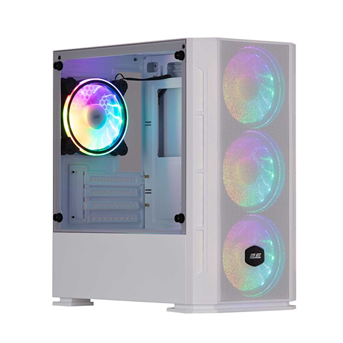 ქეისი + პულტი - 2E Gaming Calleo GB700W White - 4x120 Fan ARGB