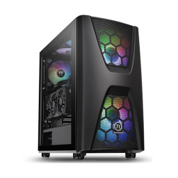 ქეისი - Thermaltake Commander C34 TG ARGB Black - 1x120 Fan + 2x200 Fan ARGB