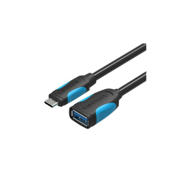 გადამყვანი - Vention Type-C To USB 3.0 Black 0.1მ