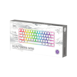 მექანიკური კლავიატურა - Razer Huntsman Mini Red Switch USB EN RGB Mercury White