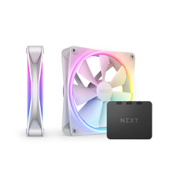 ქეისის გაგრილება - NZXT F140 Duo - 2x140 Fan ARGB White