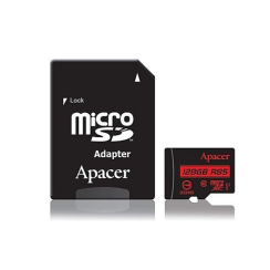მეხსიერება - Micro SD Card Apacer 128 GB + Adapter