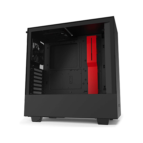 Case - NZXT H510 Black-Red - 2x120 Fan