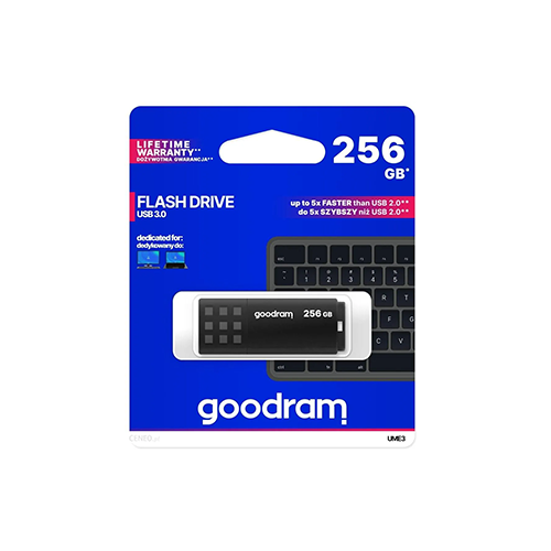 ფლეშ მეხსიერება - Goodram UME3-2560K0R11 256 GB USB 3.0 Black