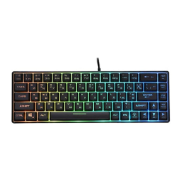 კლავიატურა - 2E KG345 RGB USB Transparent