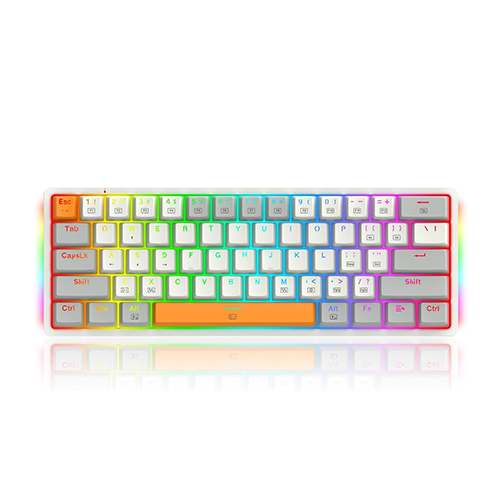მექანიკური კლავიატურა - Redragon K642WGO RGB Akali Red Switch White