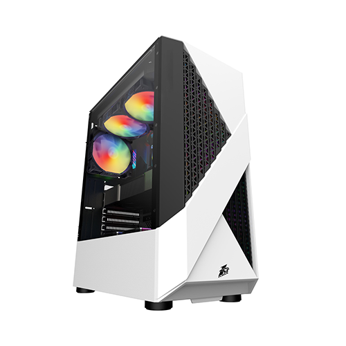 ქეისი - 1ST Player Firerose F3-A White - 4x120 Fan RGB