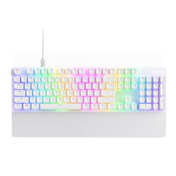 მექანიკური კლავიატურა - NZXT Function 2 RGB Linear Switch White