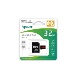 მეხსიერება - Micro SD Card Apacer V10 32 GB + Adapter