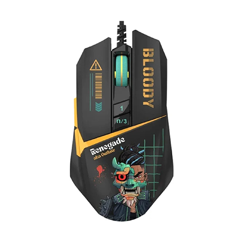 მაუსი - A4Tech Bloody W63 Max RGB Renegade Midnight