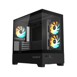 ქეისი - Gigabyte C201P Panoramic Black - 3x120 Fan ARGB