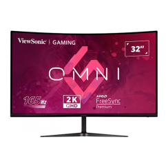 რკალური მონიტორი - ViewSonic Omni VX3218C - 32 Inch / 2K / VA / 180 Hz / 1 Ms