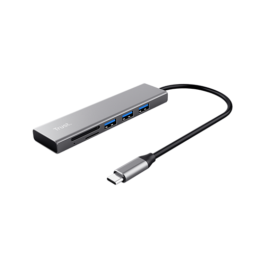 Type-C USB Hub 3 Port - Trust Halyx + Card Reader