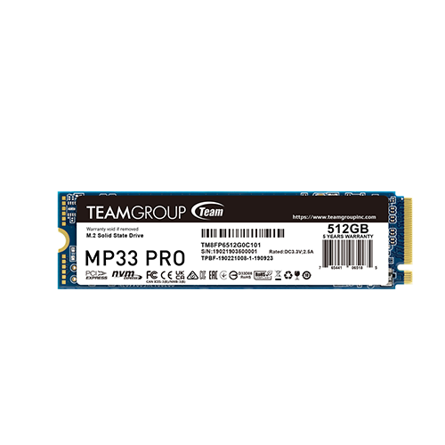 M2 SSD Team Group MP33 Pro 512 GB PCIe 3.0