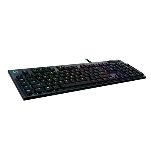 მექანიკური კლავიატურა - Logitech G815 Corded Lightsync Carbon Black