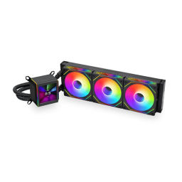 პროცესორის წყლის გაგრილება - Lian Li GA II LCD 360 mm ARGB Black