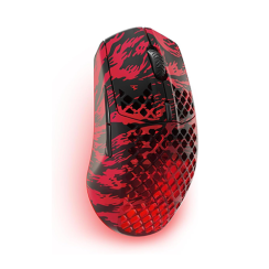 უკაბელო ტენვადი Bluetooth მაუსი - SteelSeries Aerox 3 RGB Faze Clan Black-Red Rechargeable WL BT