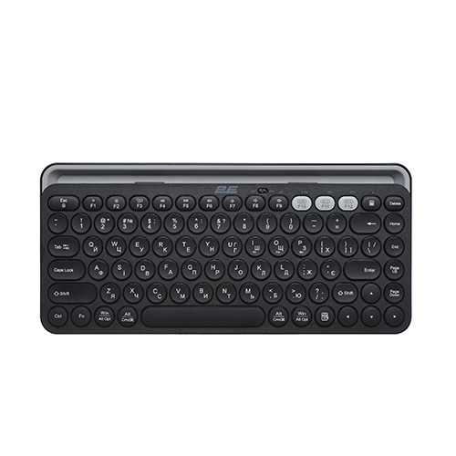 უკაბელო კლავიატურა - 2E KS250 Black-Grey WL BT