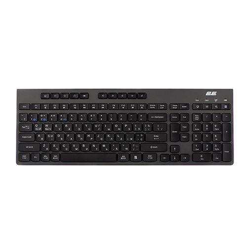 უკაბელო კლავიატურა - 2E KS280 Black-Grey WL BT