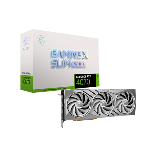 ვიდეობარათი - Msi RTX 4070 12 GB Gaming Slim White