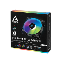 ქეისის გაგრილება - Arctic P12 PWM PST ARGB 120 mm Black