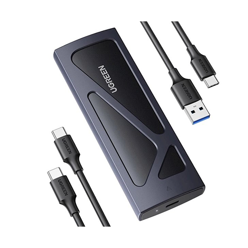 External M2 HDD Box - Ugreen M2 NVMe SSD Enclosure Grey 15512 CM578