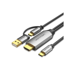 გადამყვანი კაბელი - Type-C / USB To HDMI Vention 2მ