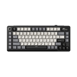 უკაბელო ტენვადი მექანიკური კლავიატურა - Royal Kludge RK L75 Cream Switch Knight Black WL BK